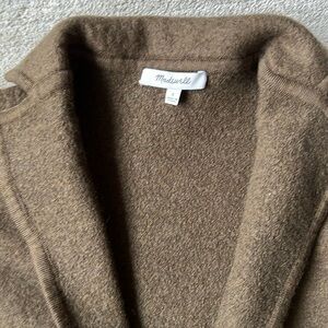 MADEWELL wool cardigan olive green S